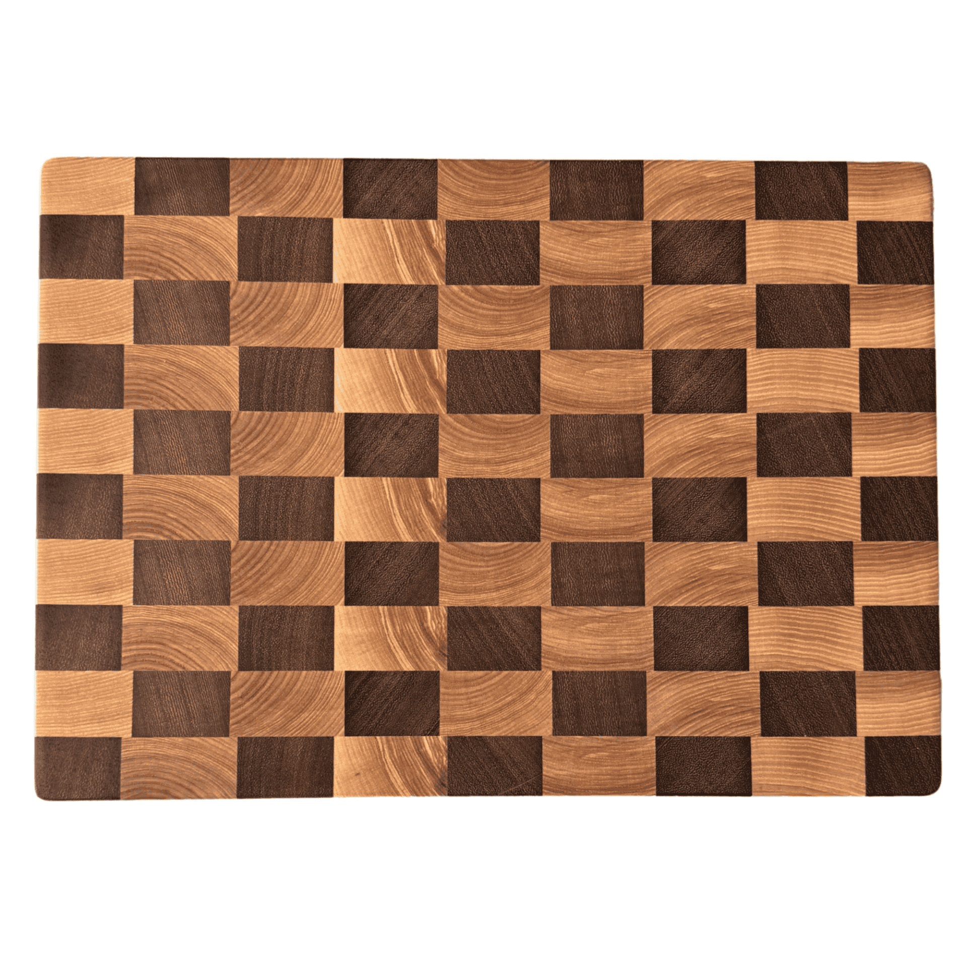 Endgrain Iroko-Ash Wood Cutting and Serving Board – Handmade | Aesthetics, Durability and Timeless Design