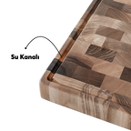 Endgrain Walnut Cutting and Serving Board – Handmade | Special Design for Gastronomy Professionals