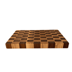Endgrain Iroko-Ash Wood Cutting and Serving Board – Handmade | Aesthetics, Durability and Timeless Design