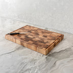 Endgrain Walnut Cutting and Serving Board – Handmade | Special Design for Gastronomy Professionals