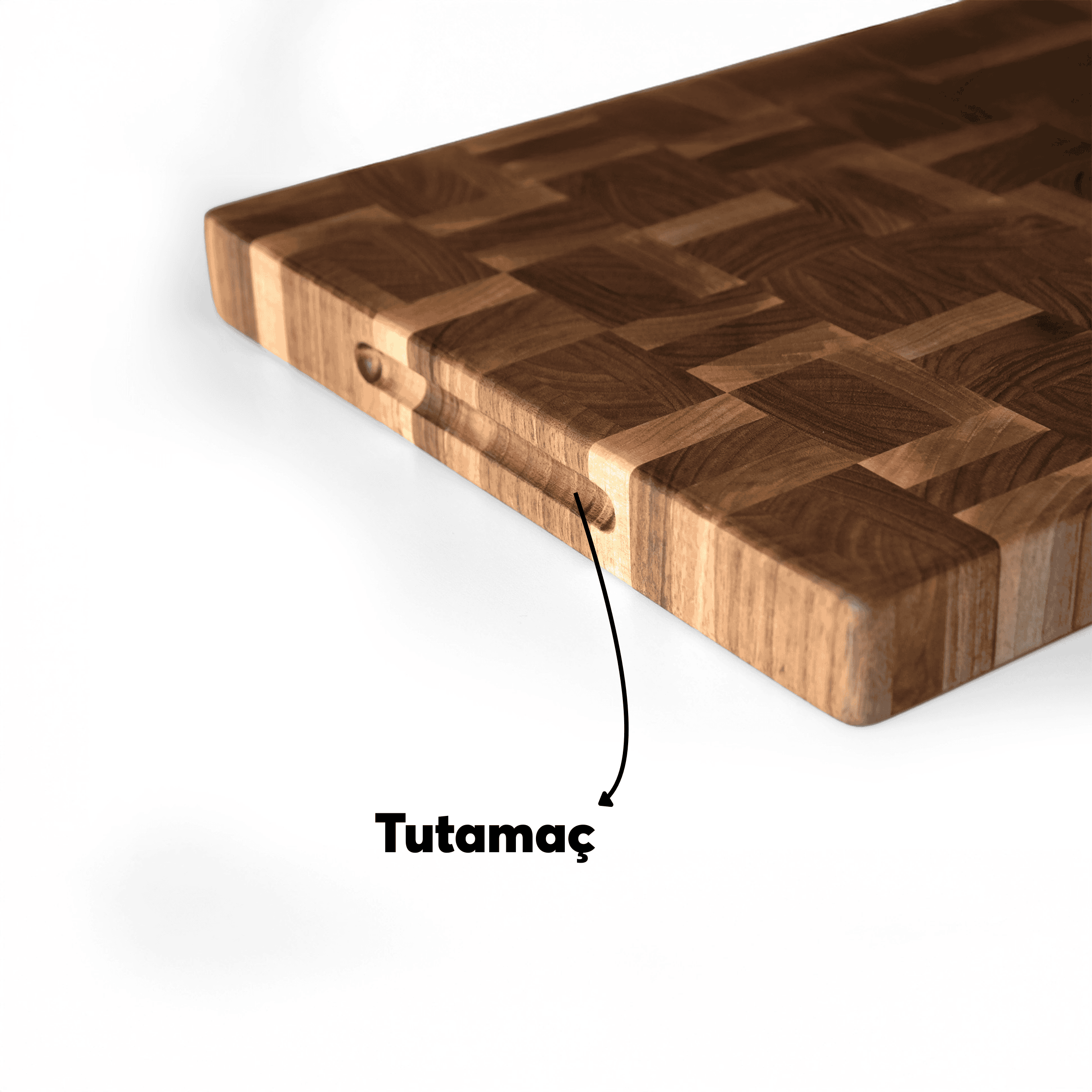 Mosaic Cut Endgrain Walnut Cutting Board – Handmade Serving and Presentation Board | Special Design for Gastronomy Professionals