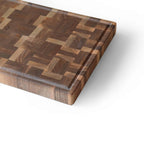 Mosaic Cut Endgrain Walnut Cutting Board – Handmade Serving and Presentation Board | Special Design for Gastronomy Professionals