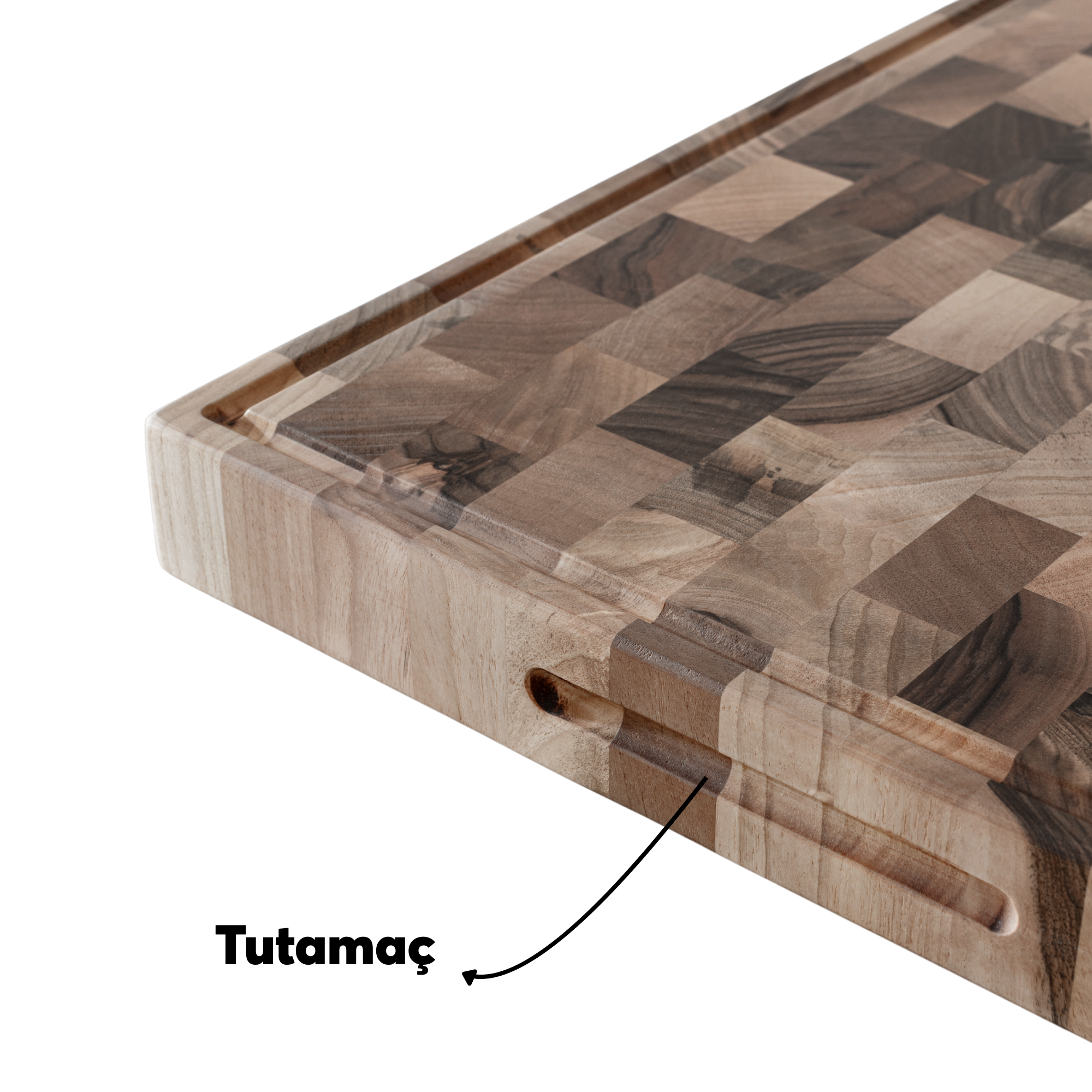 Endgrain Walnut Cutting and Serving Board – Handmade | Special Design for Gastronomy Professionals