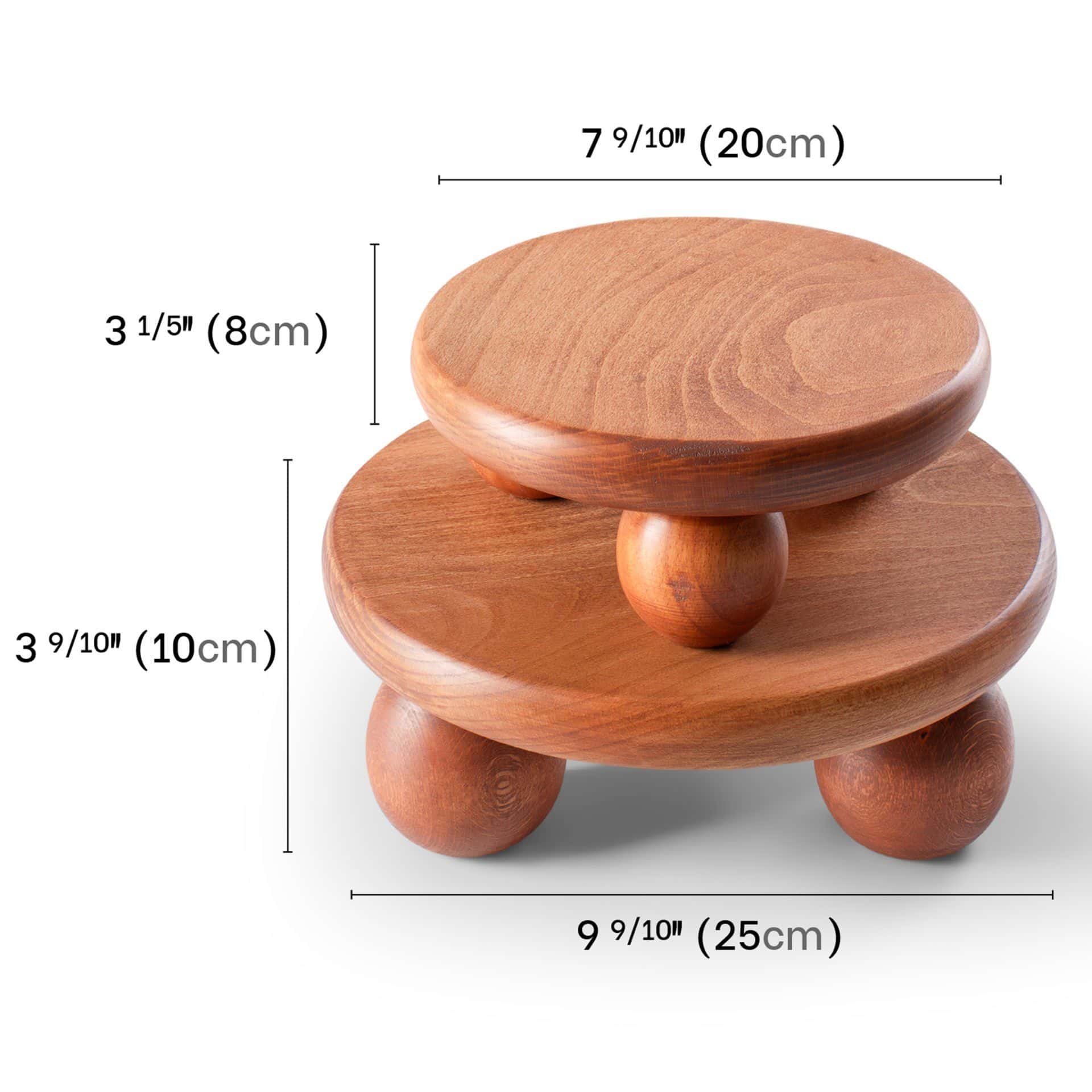 Handmade Wooden Presentation Stand - High Quality Decorative and Functional Stand Small Size 20cm 