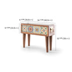 Handmade Standing 4 Tile Decorative Modern Wooden Rectangular Garden Balcony Flowerpot Planter Holder