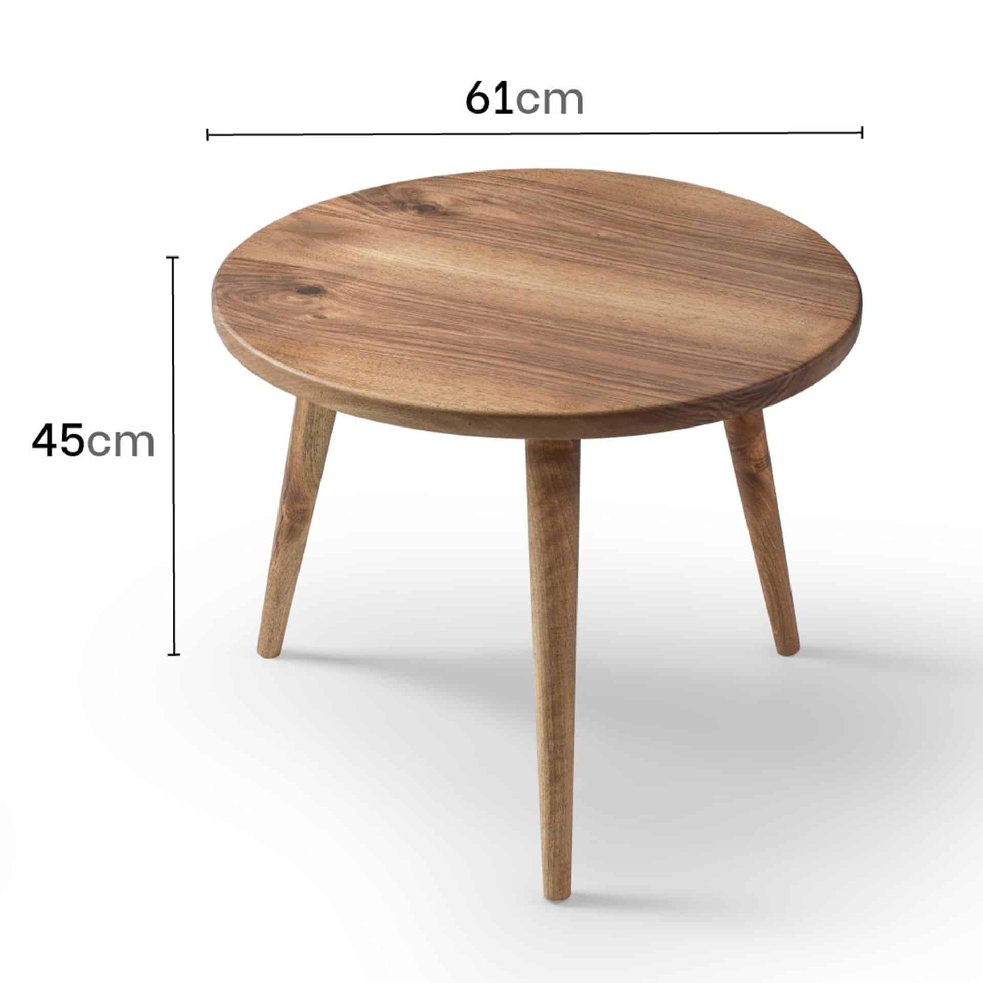 Handmade Natural Walnut Nesting Table Set – Aesthetic and Timeless Elegance