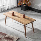 Handmade Oak Center Table Decorative Rectangular Sofa Service Tea Room Living Room Coffee Table