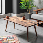 Handmade Natural Walnut Coffee Table Decorative Rectangular Sofa Service Tea Room Living Room Coffee Table