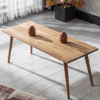 Handmade Oak Center Table Decorative Rectangular Sofa Service Tea Room Living Room Coffee Table