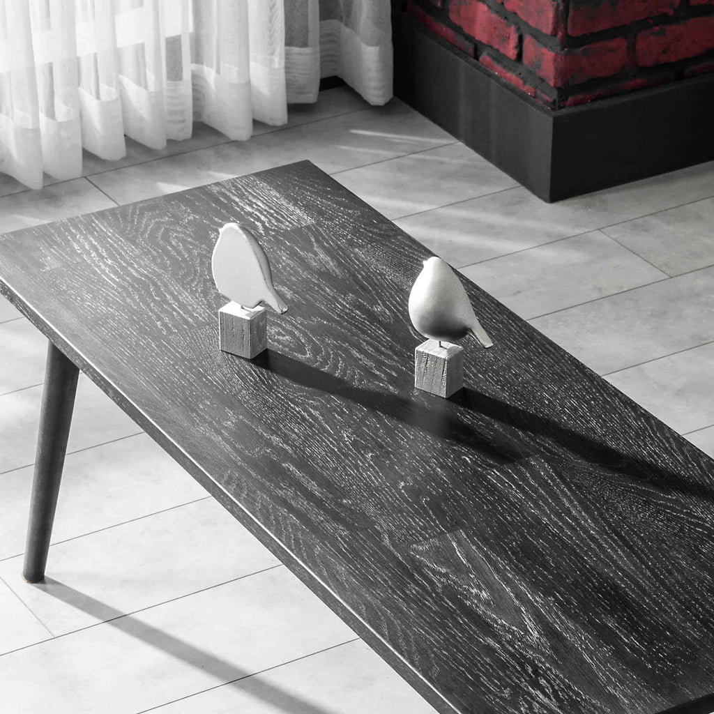 Oak Coffee Table, Black