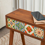 Handmade Mexican Tile Coffee Table-Wooden Stand