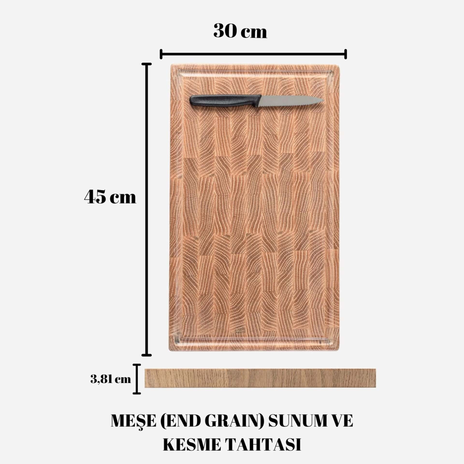 End Grain Oak Cutting and Serving Board – Handmade | Timeless Elegance and Superior Durability 