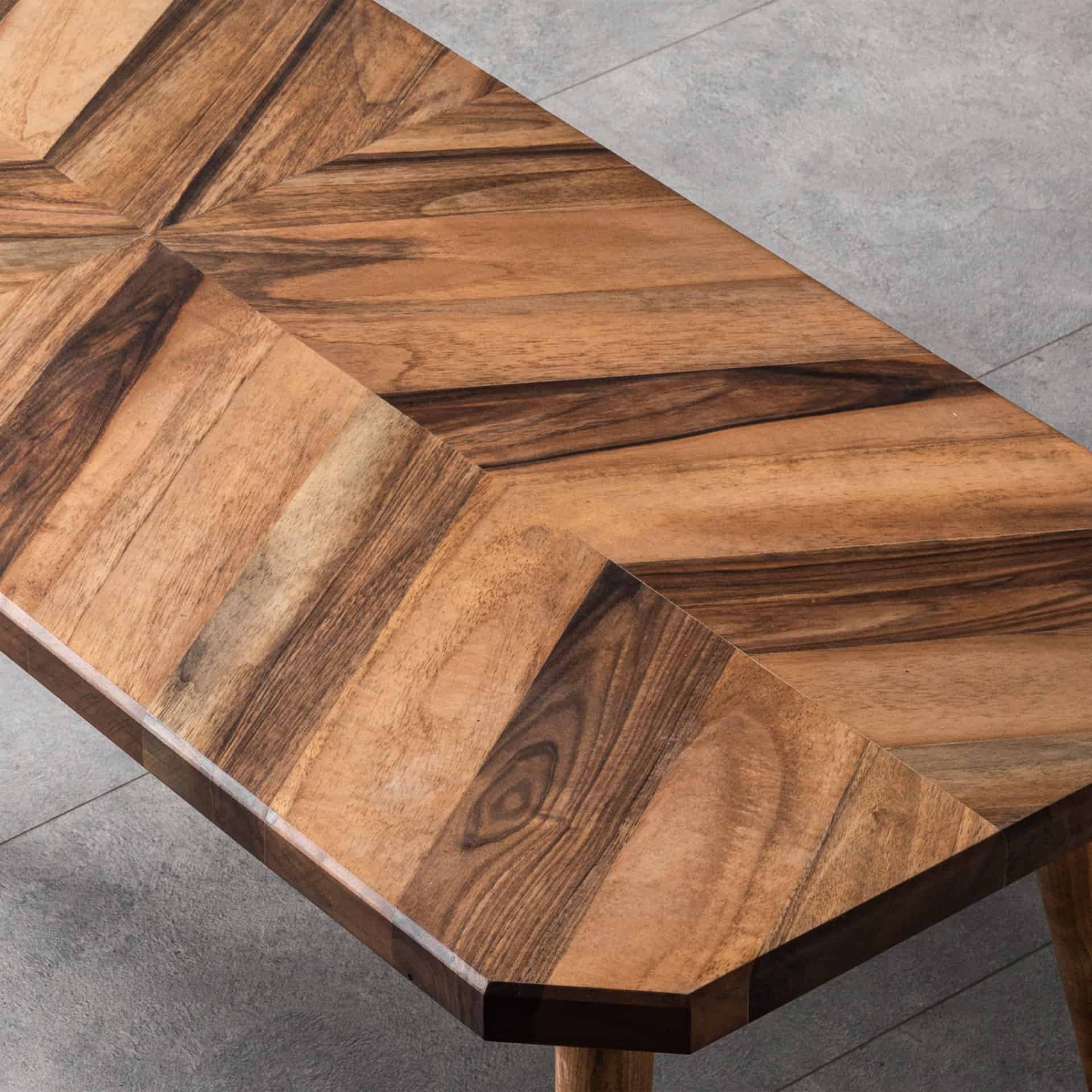 Herringbone Walnut Coffee Table