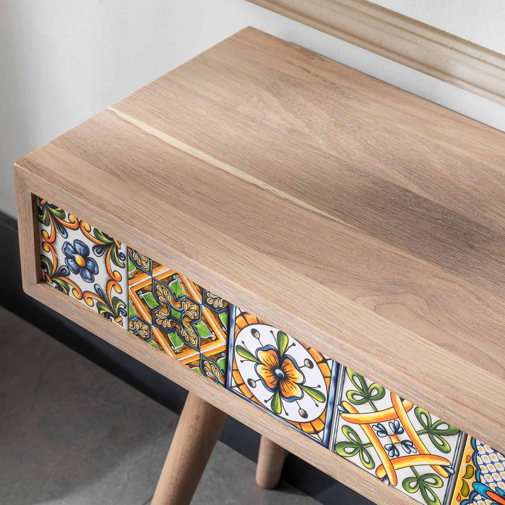 Handmade Oak Side Table, Nesting Table 