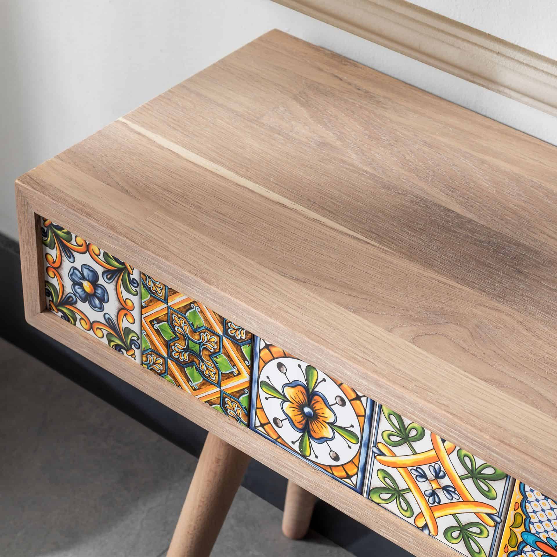 Handmade Oak Side Table, Nesting Table 