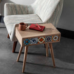 Handmade Oak Side Table, Nesting Table 