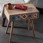 Handmade Oak Side Table, Nesting Table 
