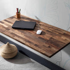 Handmade Natural Walnut Wall Mounted Folding Table Kitchen Balcony Table Laptop Desk 50x90