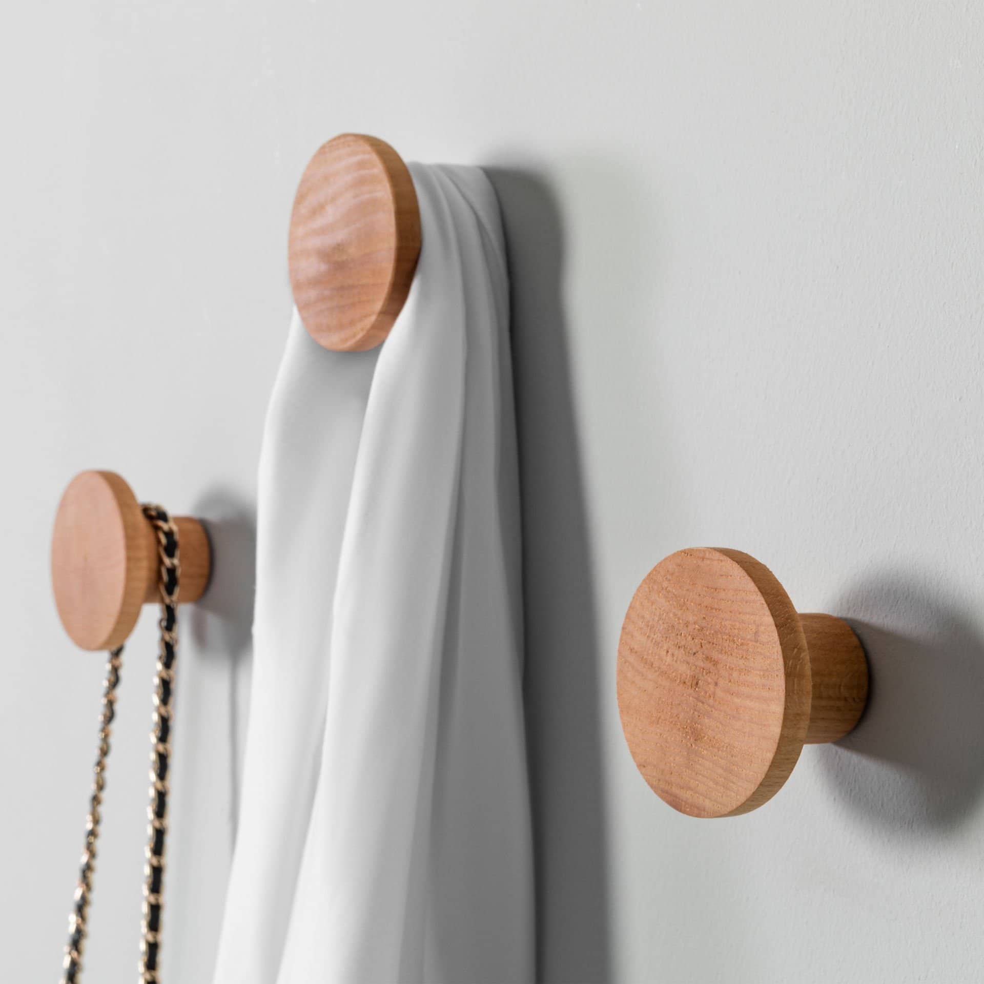 4-Piece Handmade Wooden Wall Hanger - Decorative and Stylish Design